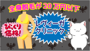 レヴィーガクリニック全身脱毛が20万円以下