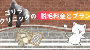 ゴリラクリニックの脱毛料金とプラン